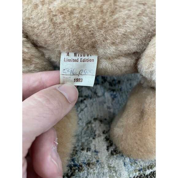 1983 Vintage House Of Nisbet Teddy Bear Jointed England Numbered 596/2500 - Picture 2 of 8
